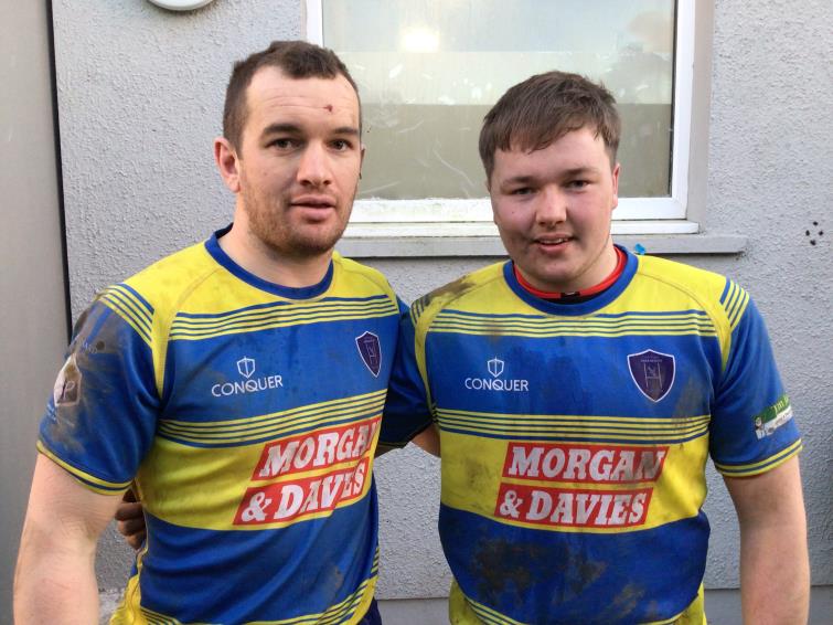 Rhodri Jenkins and Bruce Gaskell - played really well for Aberaeron at St Davids